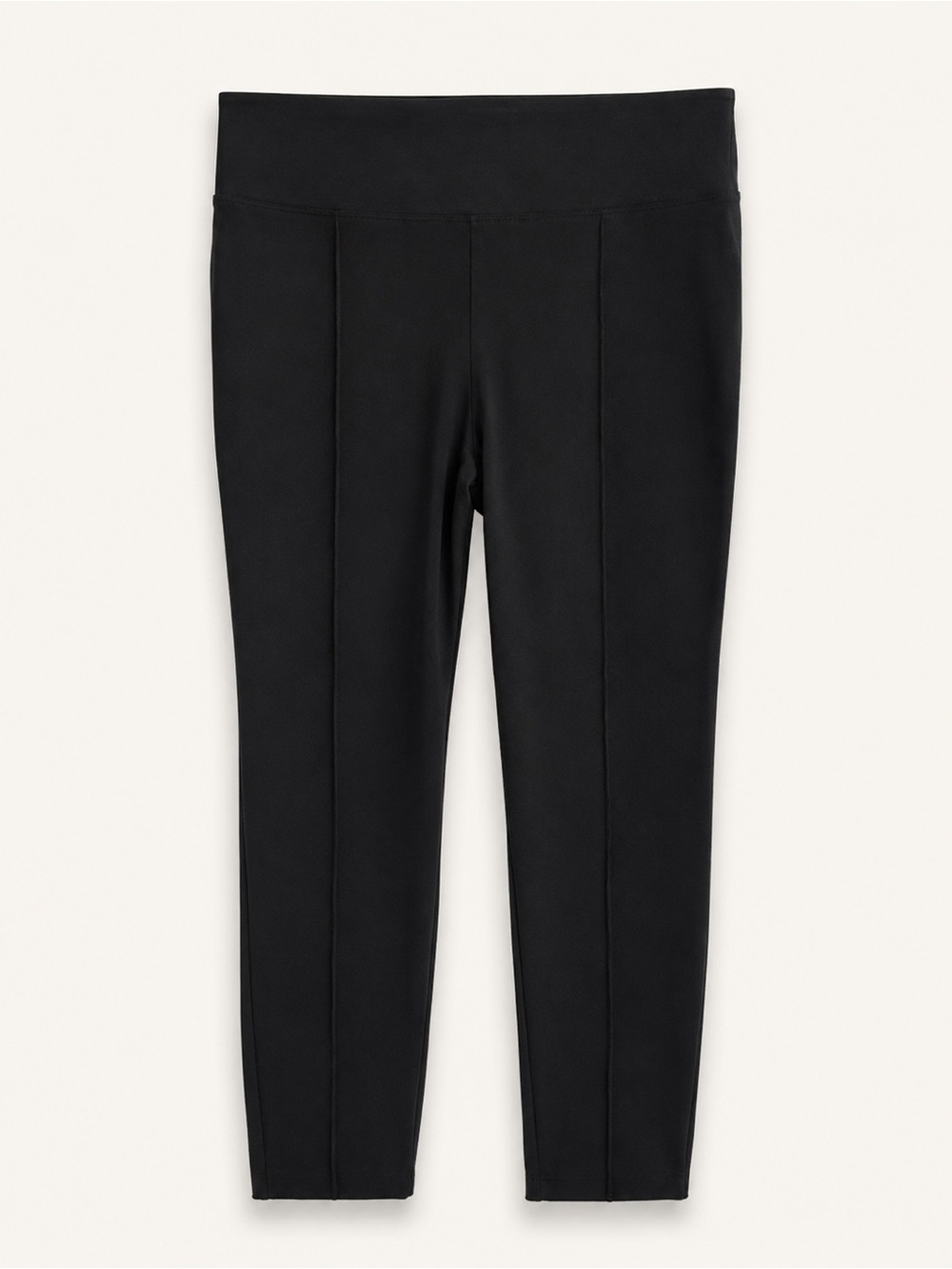 BOLD Elements Cut to Curve Black Pull-On Ponte Pants Slacks XL